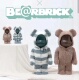 Bearbrick 400% GELATO 现货 PIQUE 睡衣熊棕色蓝色一对潮玩手办