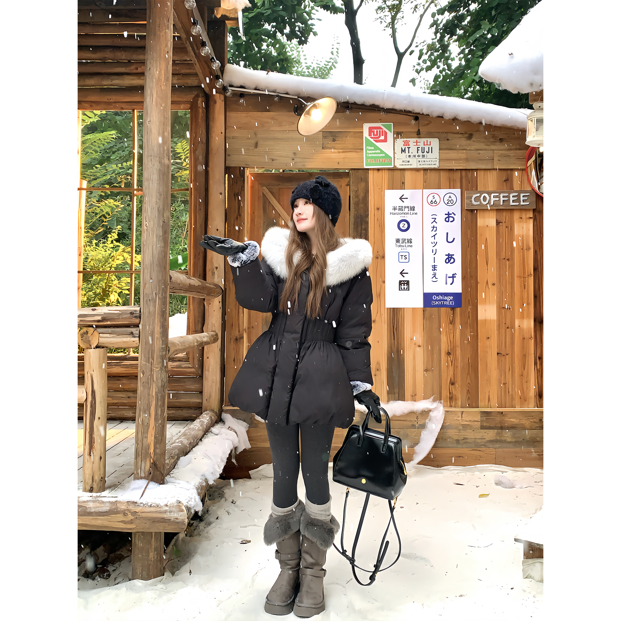 Thecoco 小蛮腰 天菜比例90白鸭绒原创收腰显瘦泡芙羽绒服女冬季