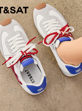 St&Sat/星期六春秋芭蕾德训鞋厚底阿甘鞋休闲单鞋女SSD1112C8S