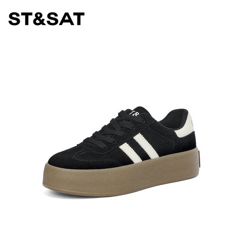 星期六春秋舒适百搭学院风德训鞋