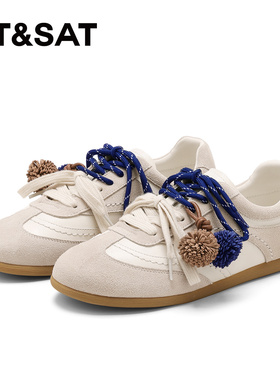 St&Sat/星期六春秋复古芭蕾德训鞋薄底运动休闲单鞋女SSD3112CKF