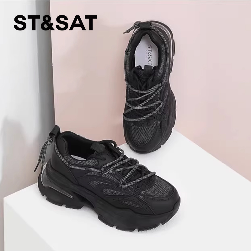 星期六时尚厚底舒适百搭老爹鞋女