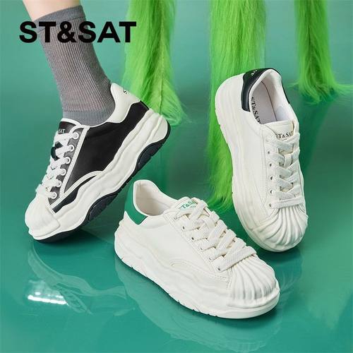 星期六百搭学院系带休闲板鞋