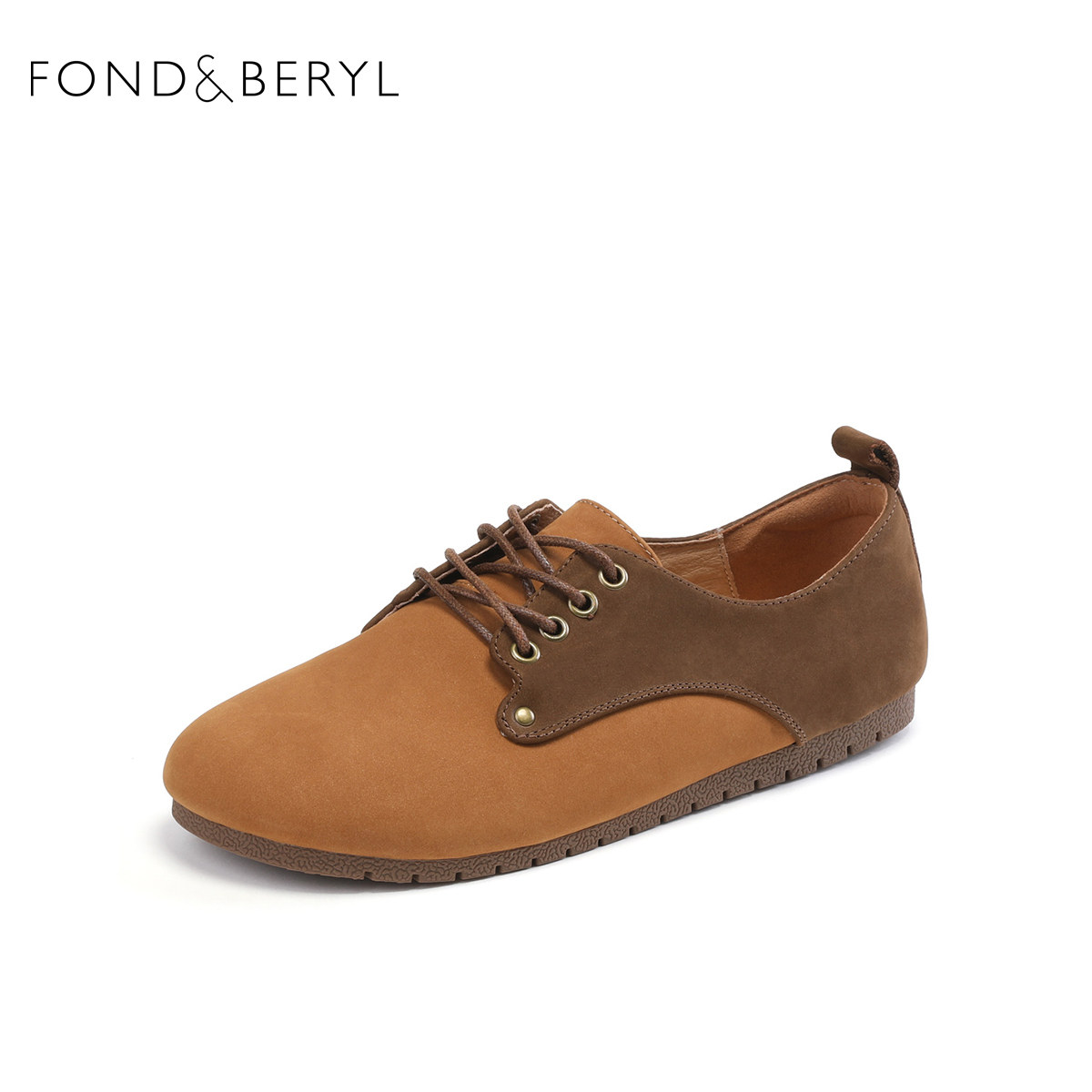 Fondberyl/菲伯丽尔春秋牛皮勃肯鞋厚底系带深口单鞋女FB33112084,女鞋,深口单鞋,淘宝优惠券,粉丝福利购,淘宝优惠卷
