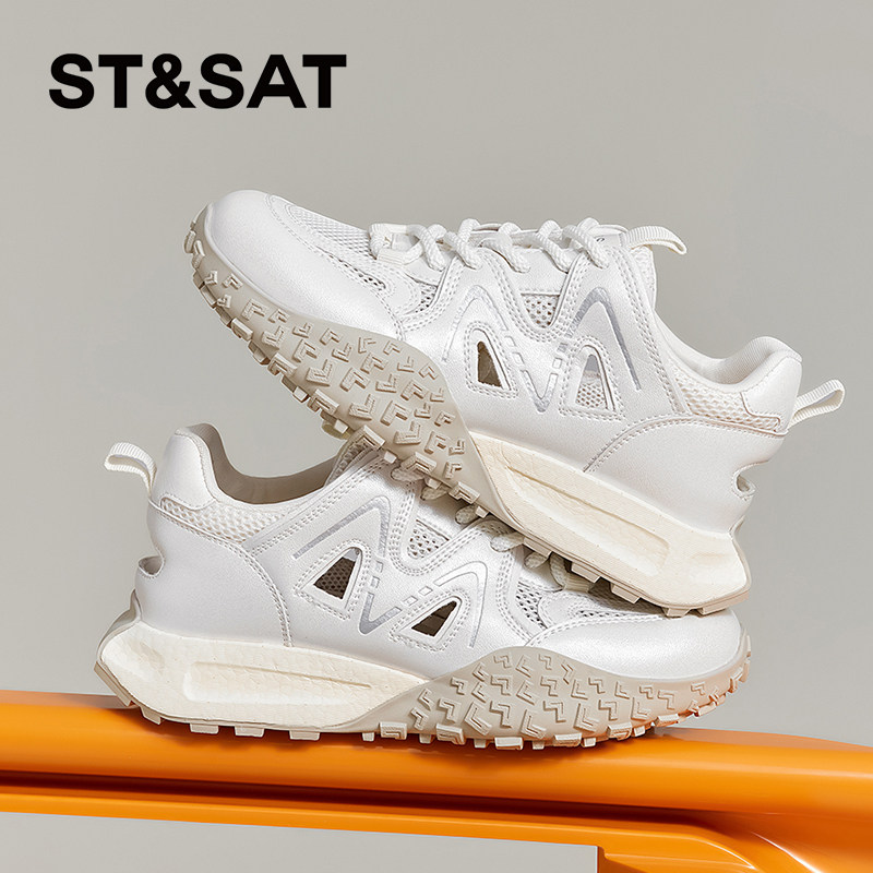 St&Sat/星期六春夏厚底阿甘鞋网面透气运动休闲鞋女SSC2112C3T,女鞋,时尚休闲鞋,淘宝优惠券,粉丝福利购,淘宝优惠卷