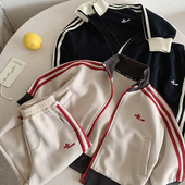 小童拼色卫裤 款 宝宝运动外套两件套女洋气 男2026春季 儿童卫衣套装