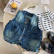 儿童软牛仔背心男做旧2026春秋夏新款 小童坎肩宝宝工字背心女洋气