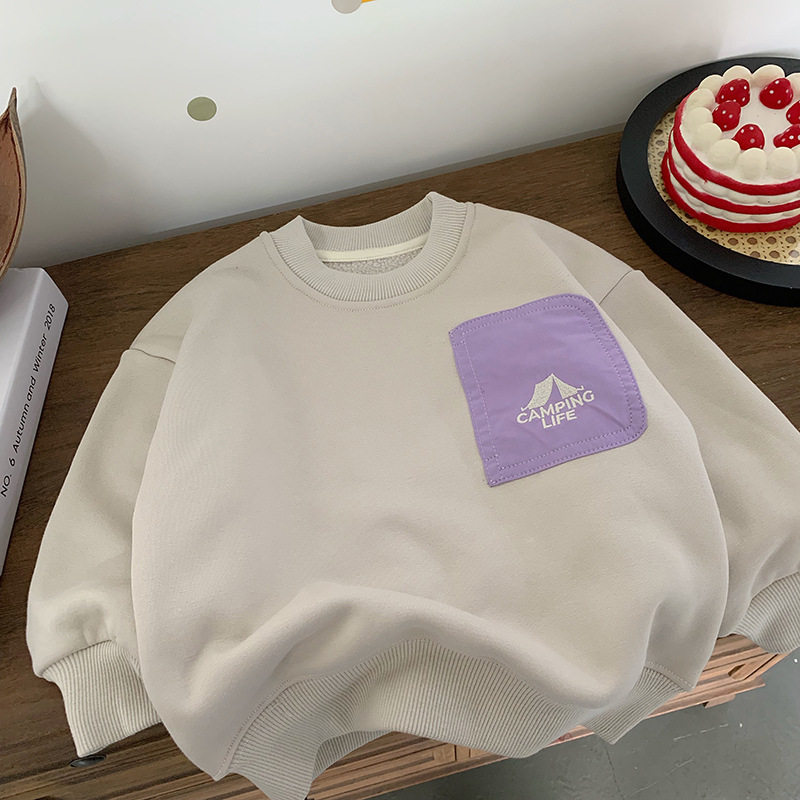 儿童卫衣男加绒2025冬季新款小童装口袋上衣洋气宝宝打底衫女加厚,童装/婴儿装/亲子装,卫衣/绒衫,淘宝优惠券,粉丝福利购,淘宝优惠卷