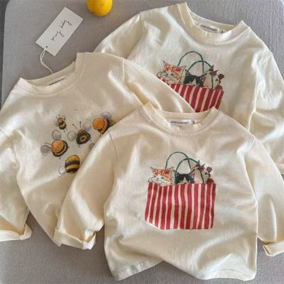 不二妈卡通T恤秋季长袖可爱洋气