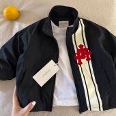 开衫 小童个性 宽松宝宝条纹外套女洋气 2026春秋新款 儿童夹克男韩版