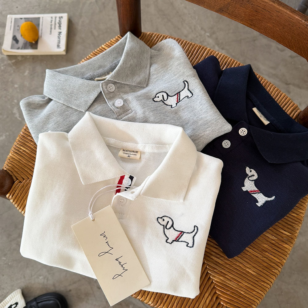 儿童POLO衫男春季2026新款小童卡通上衣潮牌宝宝小狗打底衫女洋气,童装/婴儿装/亲子装,儿童POLO衫,淘宝优惠券,粉丝福利购,淘宝优惠卷