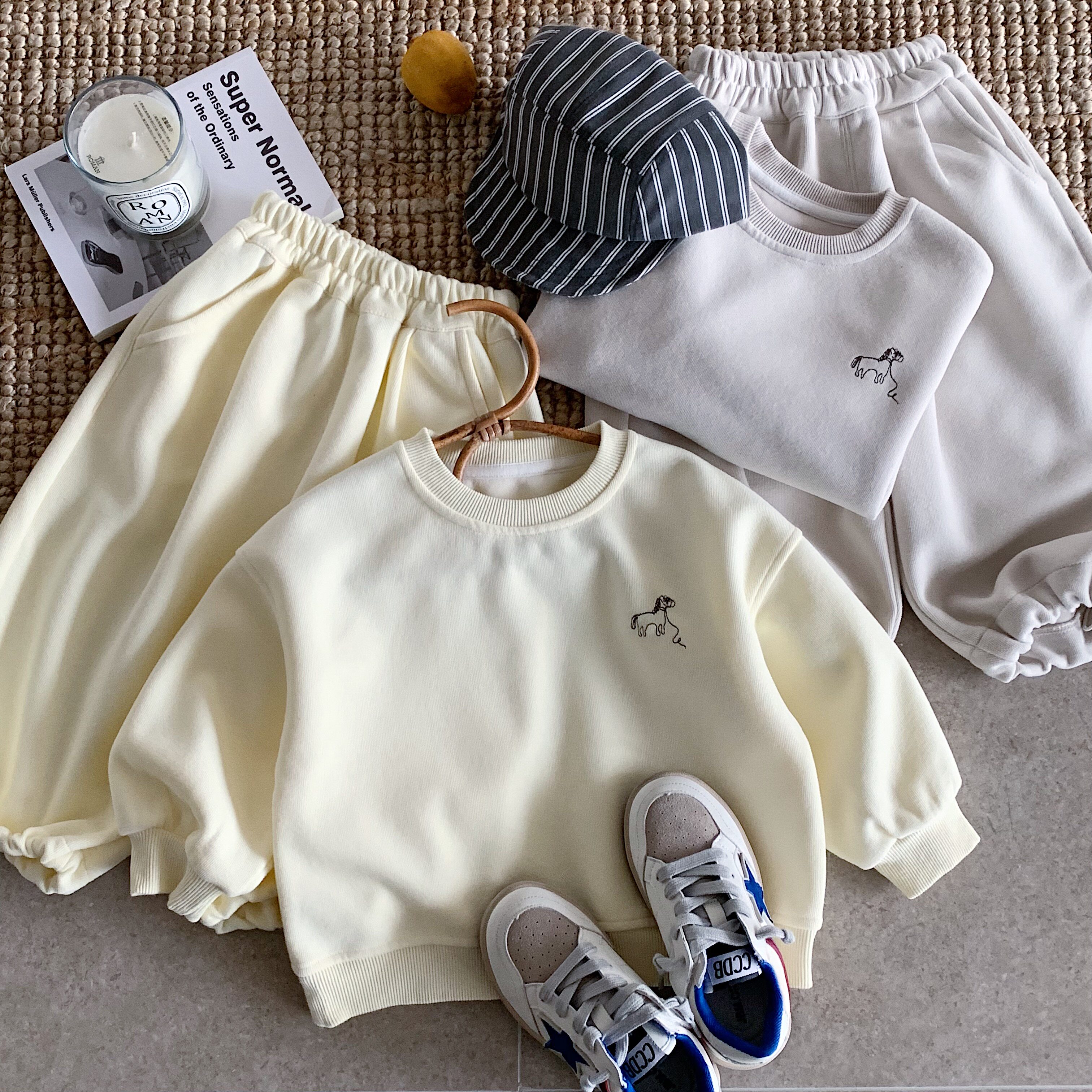 儿童卫衣套装男韩版春季款小童小马卫裤宝宝运动春装两件套