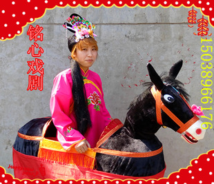 秧歌庙会毛驴旱船包邮龙狮花轿毛驴旱船社火道具舞台表演人体毛驴