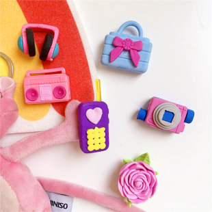 T52 英国DAN 可爱卡图图案 收藏减压玩具积木橡皮檫