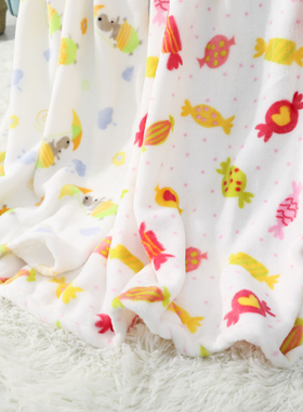 F62  欧洲DAN 炒鸡亲肤 柔软珊瑚绒 卡通图案 空调毯午睡毯汽车毯