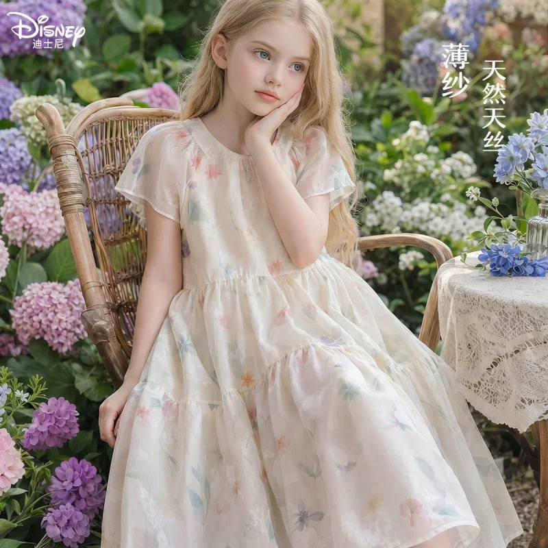夏季薄款女童网纱公主连衣裙