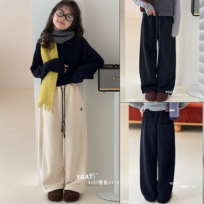 阳光爱橦冬款男女童针织裤休闲裤