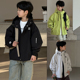 冲锋衣男女童拉链衫 大E小e童装 韩版 新款 连帽外套潮26A661 2026春季