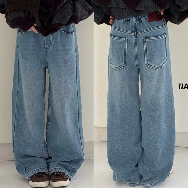 天依角童装韩版百搭牛仔裤直筒裤