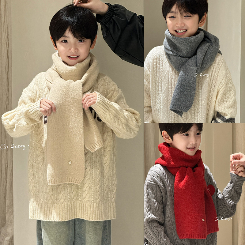G＋儿童软糯针织围巾保暖围脖