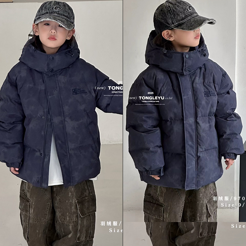 童乐鱼童装2025冬季新款羽绒服