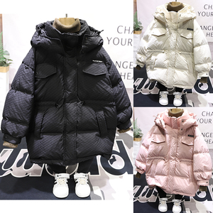 木瓜汁童装2023冬新款男女童中大童90%白鸭绒羽绒服保暖外套89005