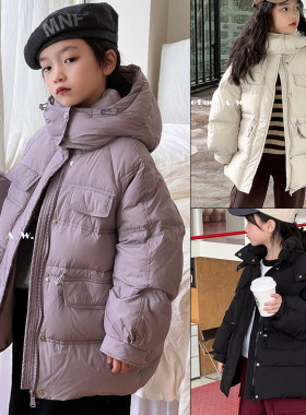 牛哆哆羽绒服90白鸭绒收腰外套