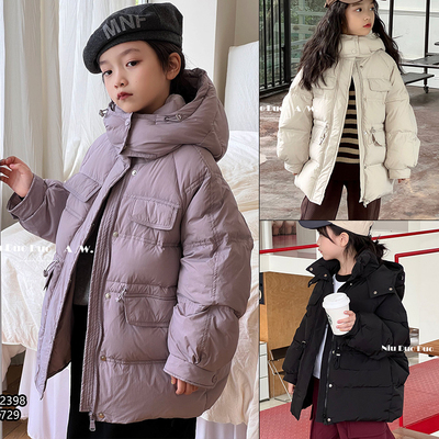 牛哆哆羽绒服90白鸭绒收腰外套