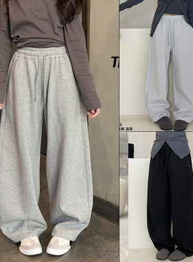 天依角童装2026春季新品男女童轻奢风弯刀卫裤儿童休闲裤潮25299