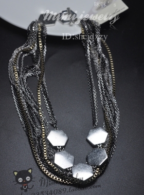 美国时尚风ins复古秀场短项链