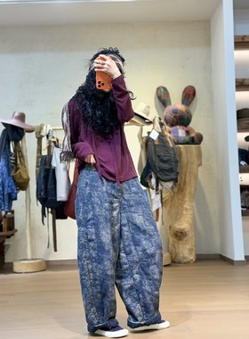 衣牧了然色织高品暗提花休闲秋冬夹棉棉裤251104