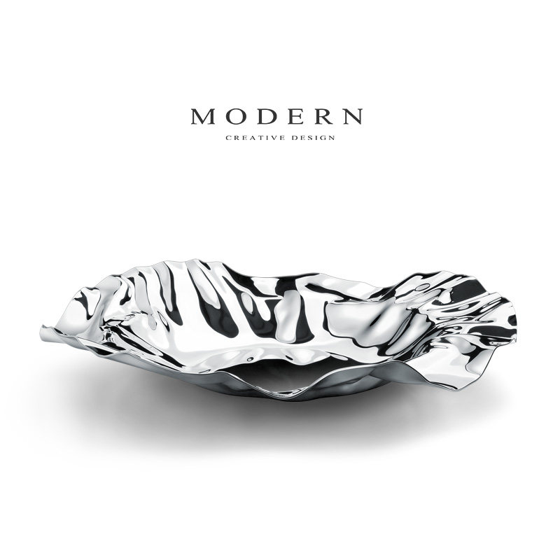 摩登MODERN北欧轻奢风不锈钢果盘