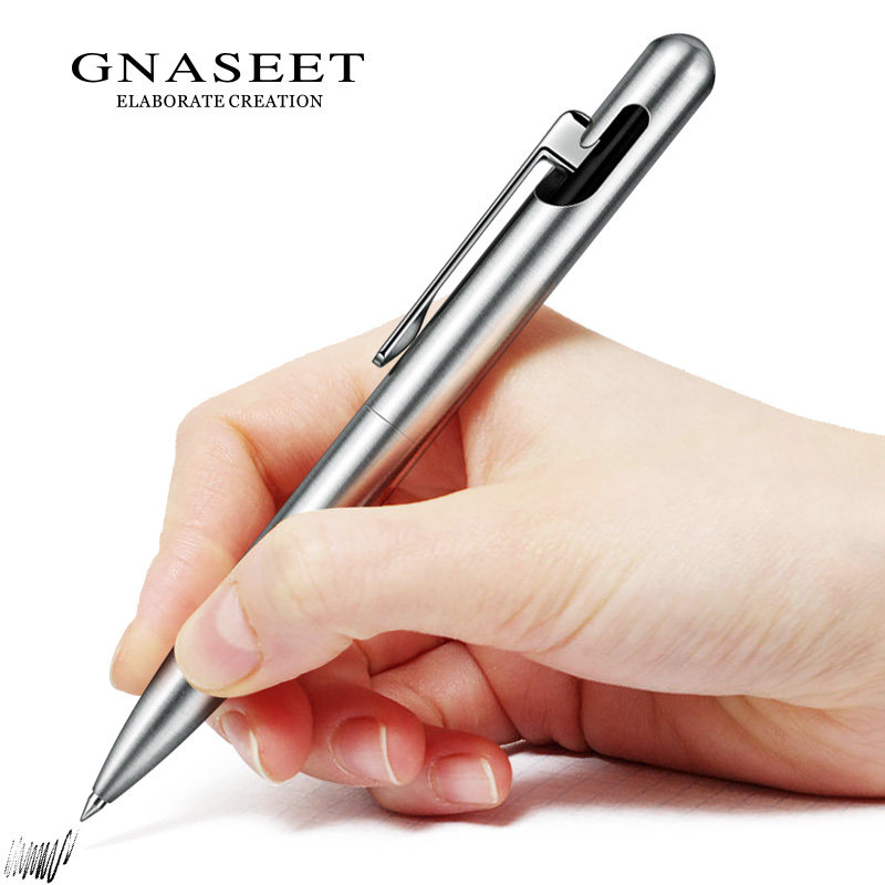 독일 GNASEET 하이 엔드 젤 펜 간단한 금속 물펜 서명 펜 학생 볼펜 맞춤형 선물