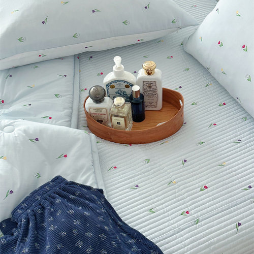 25春新款韩国进口床单莫代尔被子碎花田园枕套双面丝滑床品女