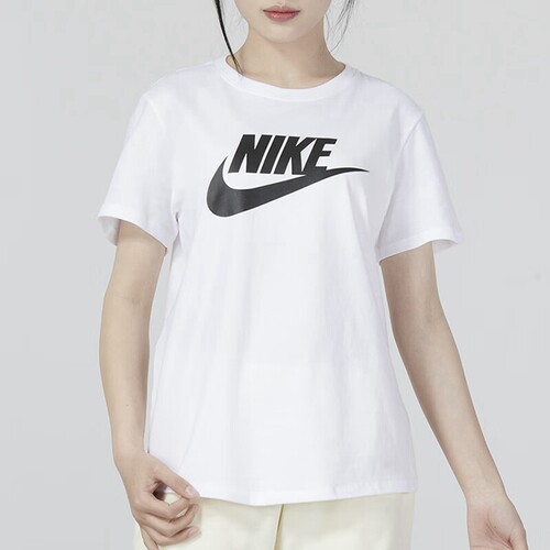 Nike/耐克 女装 休闲 短袖针织衫 运动生活SHORT DX7907-100