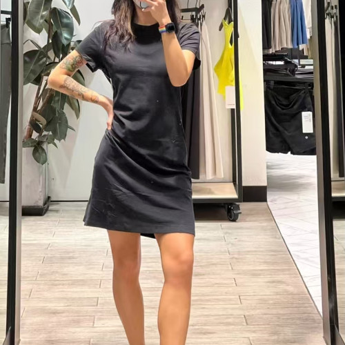 lululemon Classic-Fit Cotton-Blend T-Shirt Dress棉混纺连衣裙