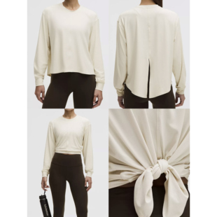 lululemon代购 All-Sport Tie-Back Long-Sleeve 后侧系带长袖T恤