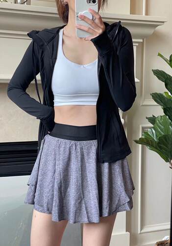 lululemon代购 Court Rival HR Skirt瑜伽运动高腰网球裙防走光