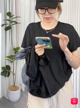 lululemon代购 Waterside Relaxed UV Protection SS瑜伽防晒短袖