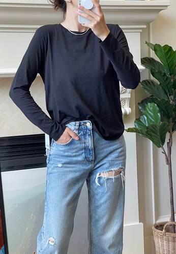 lululemon代购 Love Long Sleeve Pima棉 宽松瑜伽休闲打底长袖