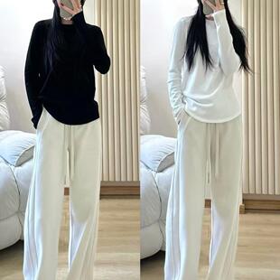 lululemon代购 Scuba Mid-Rise Wide-Leg Pant 休闲加绒阔腿裤