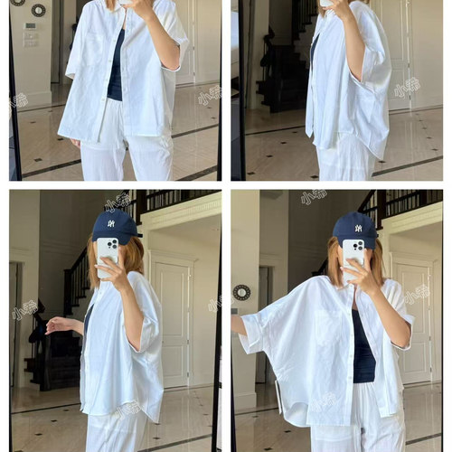 lululemon代购 LuluLinen Relaxed Button-Up 休闲宽松短袖衬衫