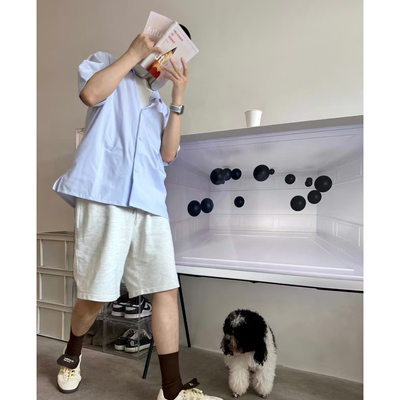 lululemon代购Airing Easy Short-Sleeve Shirt 男士休闲短袖衬衫