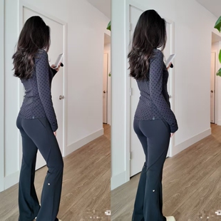 lululemon代购 Groove No Line HR Flared Pant 心形镂空瑜伽长裤
