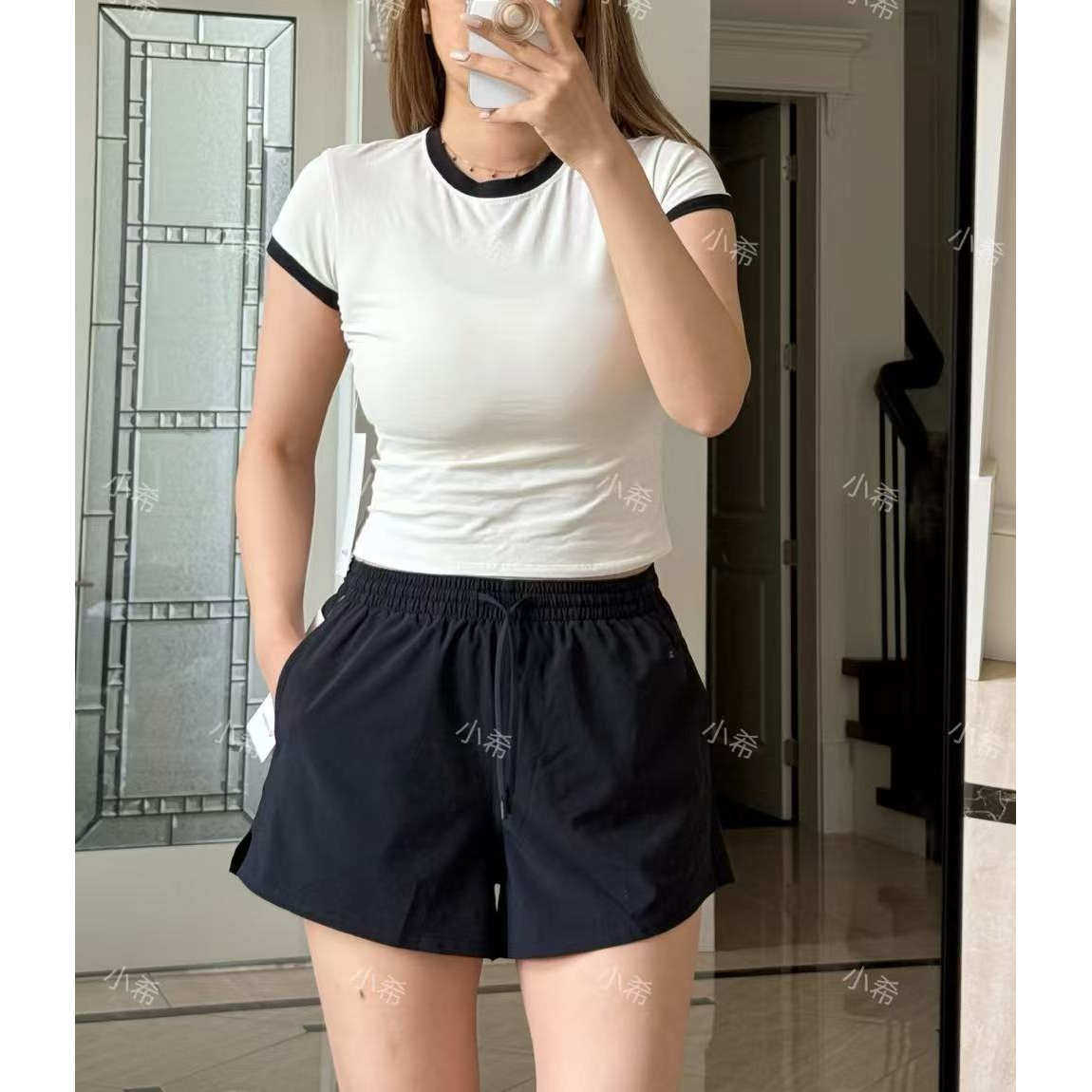 lululemon代购 Organic Cotton Ringer Baby Tee有机棉休闲短袖