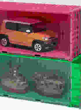 NEXT1001 Fujimi 1/24 20尺集装箱模型免胶预上色粉绿色展示盒