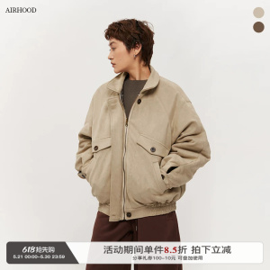AIRHOOD 2025美式秋冬两面穿工装棉服女宽松休闲加厚保暖百搭外套