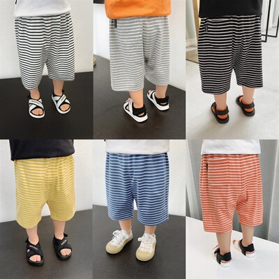 薄款夏季休闲7分裤子儿童纯棉