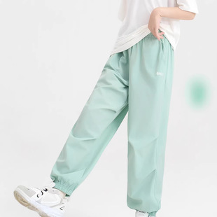 男童宽松女童凉感休闲运动裤 儿童夏季 四面弹速干薄款 裤 子 工装