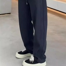 2025新款秋冬季加绒男裤宽松休闲裤子男#158